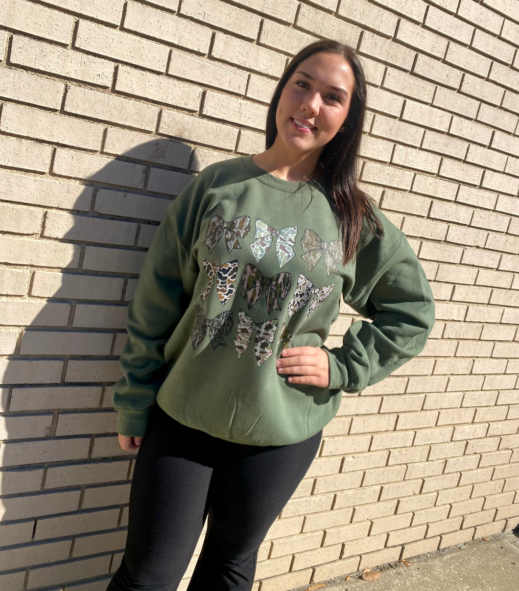 Camo Bows Sweatshirt