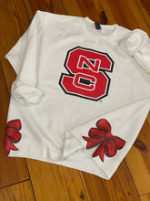 Load image into Gallery viewer, NC State with Side Bows Sweatshirt
