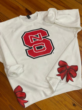 Load image into Gallery viewer, NC State with Side Bows Sweatshirt
