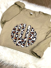 Load image into Gallery viewer, Cheetah Leopard Monogram Long Sleeve
