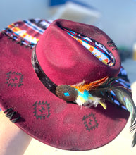 Load image into Gallery viewer, The Megan Hand Burned Western Hat
