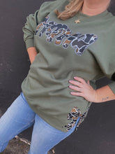 Load image into Gallery viewer, Mama Camo Side Bows Sweatshirt
