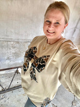 Load image into Gallery viewer, Brown Camo Side Bows Sweatshirt
