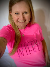 Load image into Gallery viewer, Wifey Embroidered T-shirt or Sweatshirt
