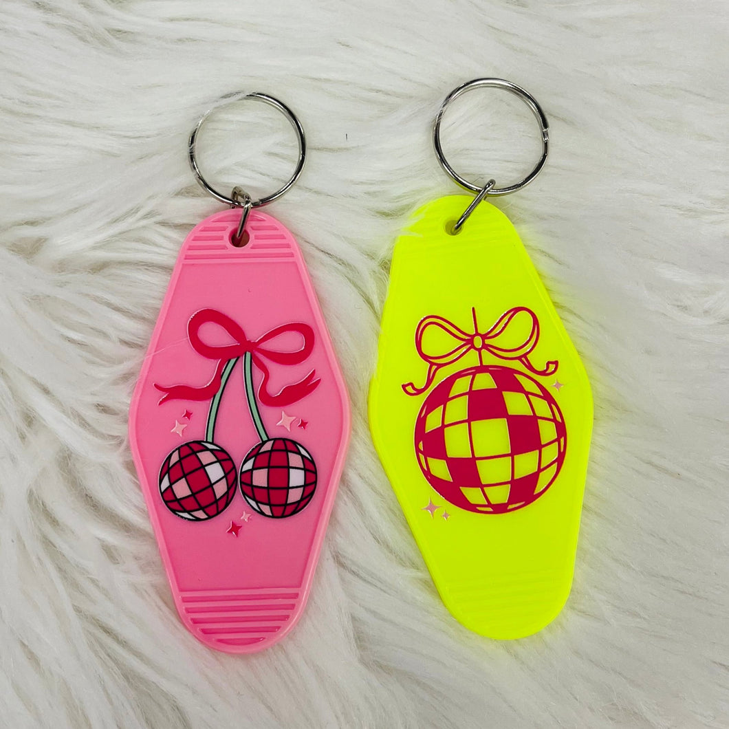 Disco Hotel Keychains