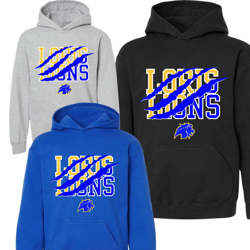 Loris Lions Hoodie Scratch Print