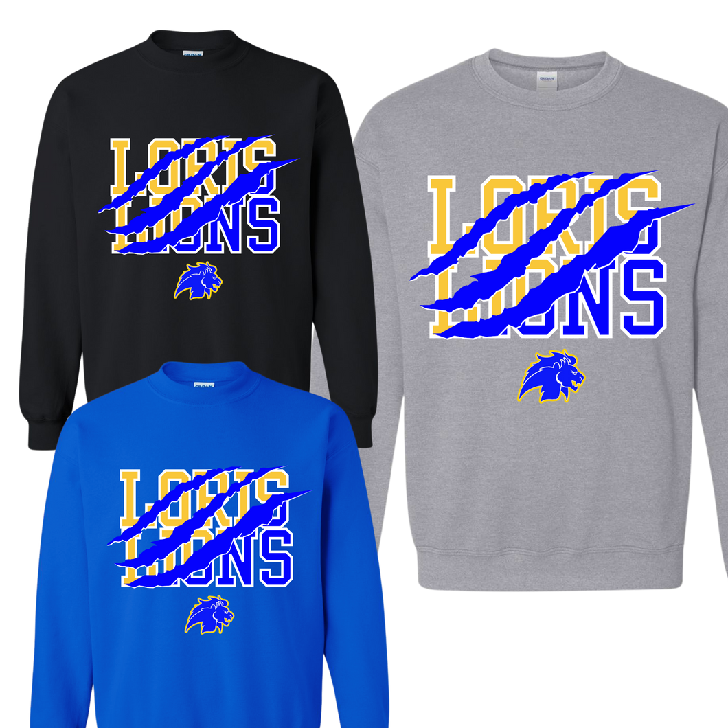 Loris Lions Sweatshirt Scratch Print