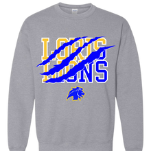 Load image into Gallery viewer, Loris Lions Sweatshirt Scratch Print
