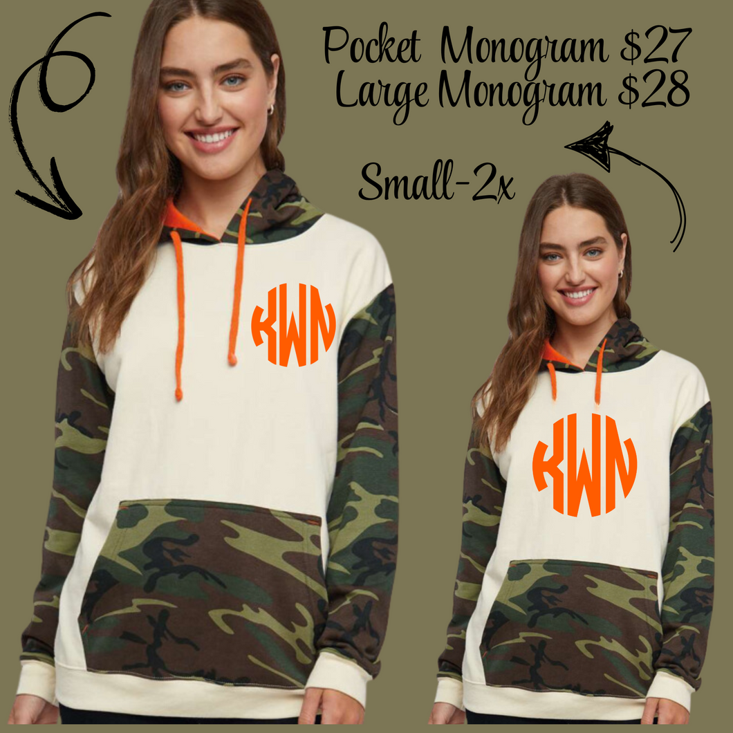 Camo Monogram Hoodie