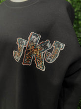 Load image into Gallery viewer, Animal Print Pocket Initial Sweatshirt
